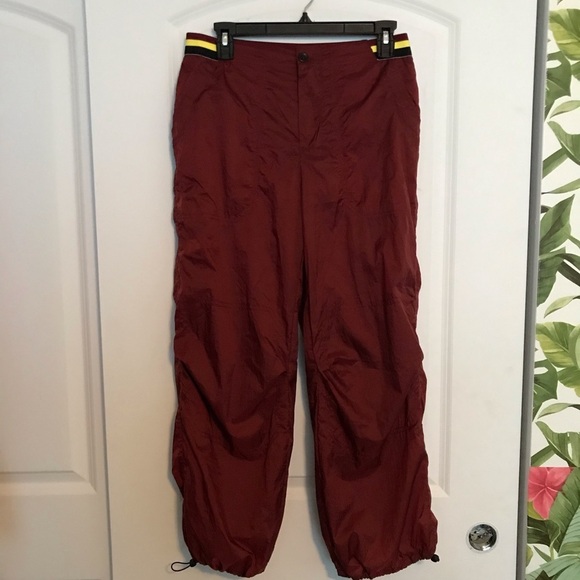 Free People Red Ripple Sport Pants XS parachute - Picture 7 of 7